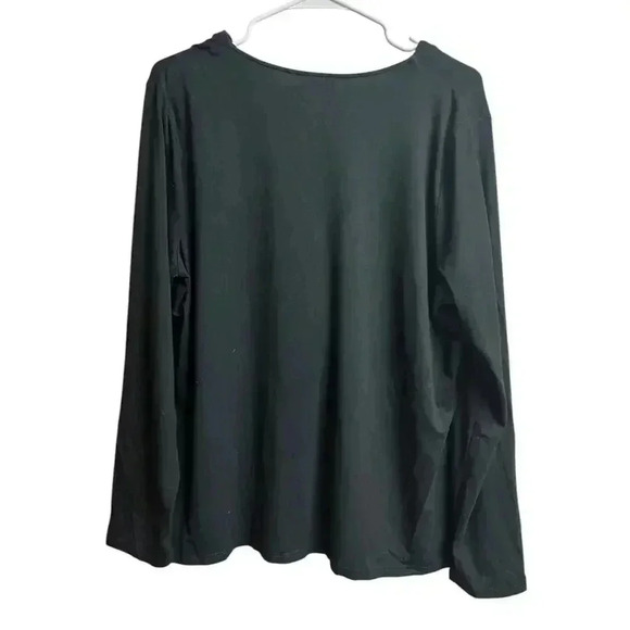 J.Jill Wearever Collection Jacket Blazer Black Stretch Large One Button - Picture 7 of 7